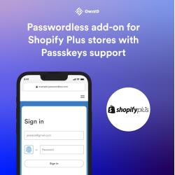 Thumbnail-Photo: Passwordless add-on for Shopify Plus stores with Passkeys support...