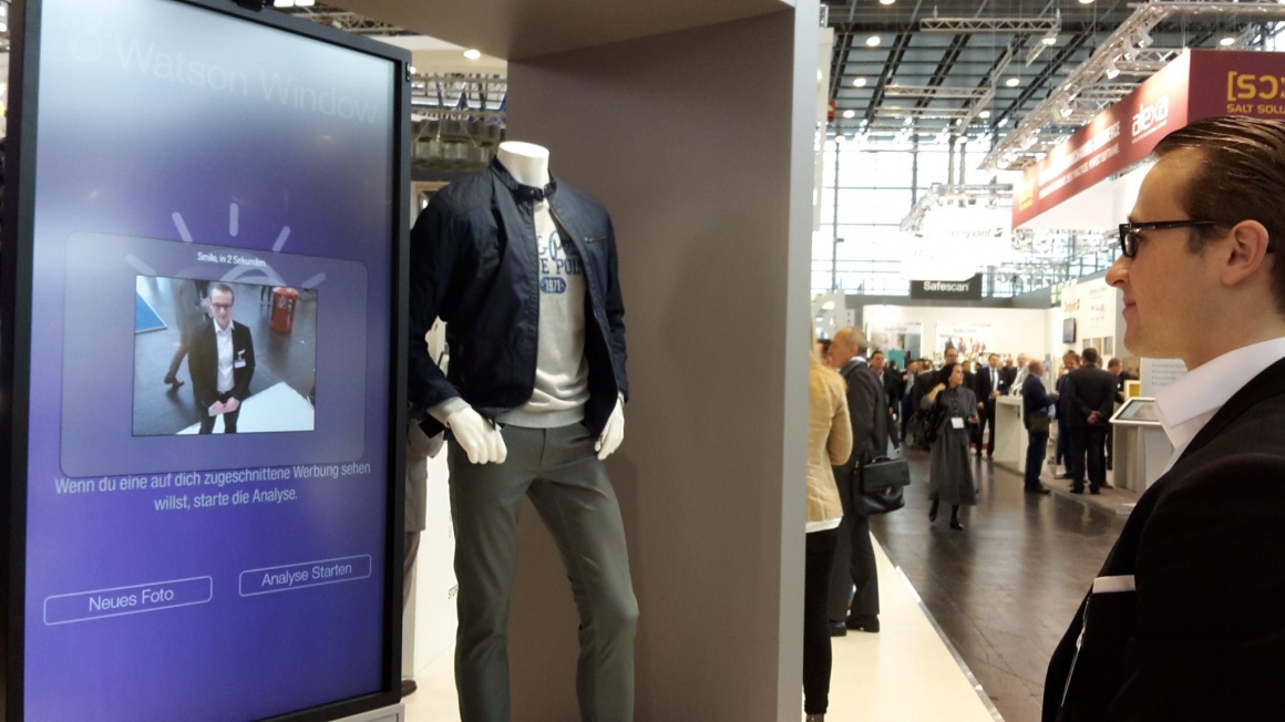 At EuroShop2017, IBM and C&A presented a digital shop window which recognizes...