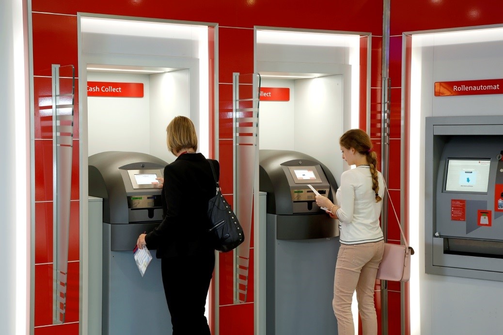 Einzahlungsautomaten von Prosegur in der Stadtsparkasse Düsseldorf...