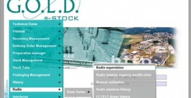 Photo: G.O.L.D. Radio controls and optimises in real-time all warehouse...