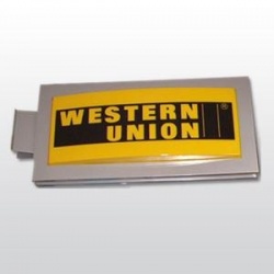 Illuminated sign Western Union