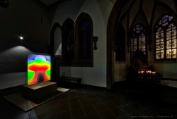 Spero Lucem - HoloSign Artwork in St. Agnes´ Church in Cologne, Photo by...