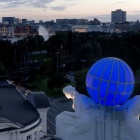 Thumbnail-Photo: LEDs from OSRAM light up the globe on the Hotel Atlantic...