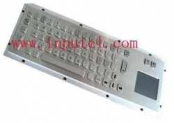 I-KB001T - Stainless steel keyboard with integrated touchpad...
