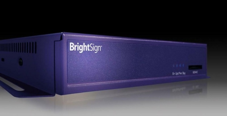 Photo: BrightSign Demonstrates Live Video Module in IBC Digital Signage Village...