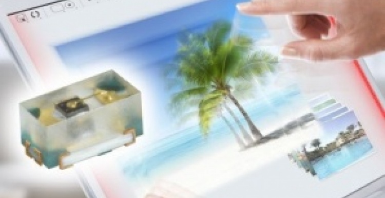 Photo: Super low-profile optical touch screens thanks to powerful miniature LEDs...