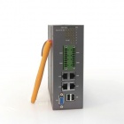 Thumbnail-Photo: DIN rail PC without fan with six serial, four GB LAN and eight digital...
