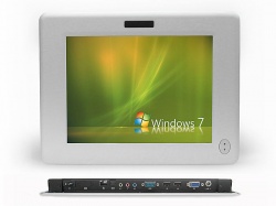 Fanless super slim-line industrial panel PC with touch screen...
