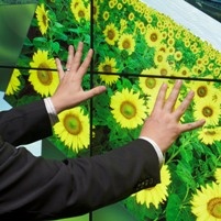 The demonstration will show MultiTouch’s simultaneous touch, IR pen and...