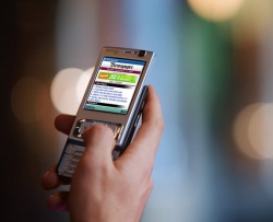 The new mobile payment system, called MobilePOS, uses the Anderson Zaks RedCard...