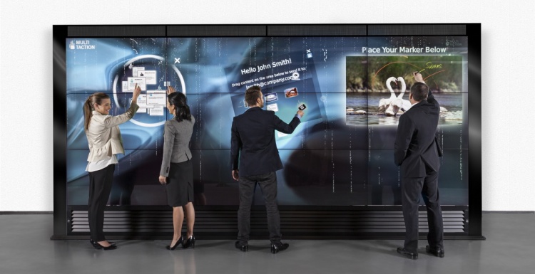 Photo: MultiTouch to showcase new  9-unit MultiTaction iWall at GITEX...