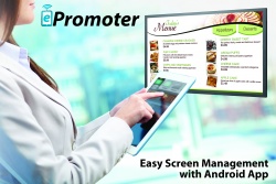 ePromoter publishes content to large-format displays using an intuitive drag &...