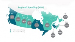 Canadian consumer spending up 6.08 percent