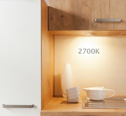The colour temperature is continuously adjustable to illuminate items in...