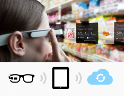 The Android-based app for Google Glass enables sales representatives to...