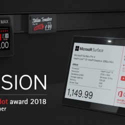 Thumbnail-Photo: SES-imagotag wins the Red Dot Award