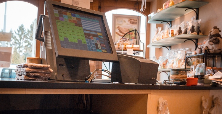 Cash register in a bakery; copyright: APG Cash Drawer...