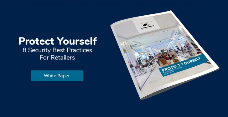 advertising banner for the whitepaper on security best practices for retailers...
