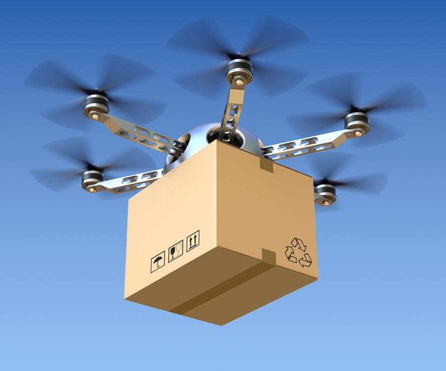 Photo: Delivery drones instead of postal vans?