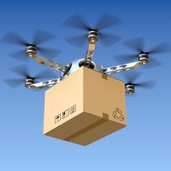 Thumbnail-Photo: Delivery drones instead of postal vans?