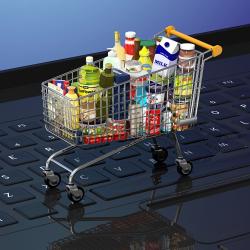 Thumbnail-Photo: Growth of online grocery sales in 2020