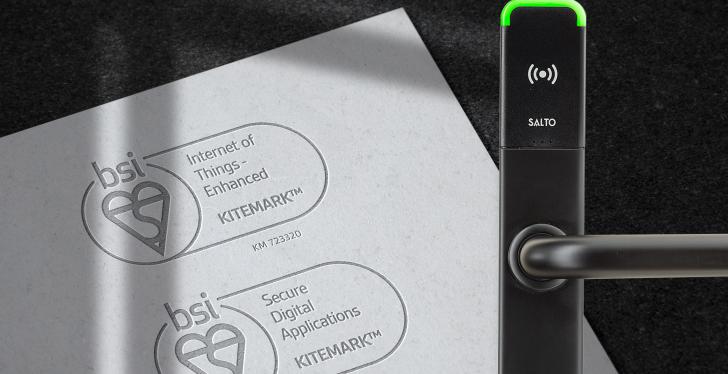 Photo: SALTO achieves BSI Enhanced Level IoT Kitemark™...