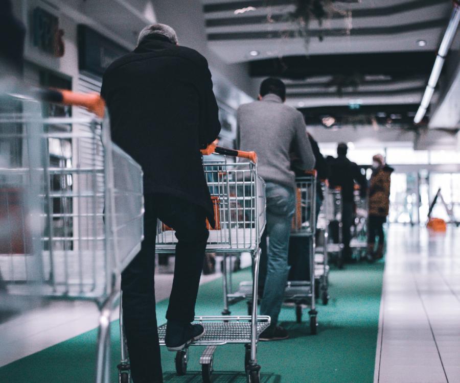 Photo: Retail grocery chain implementing sterile cart system...