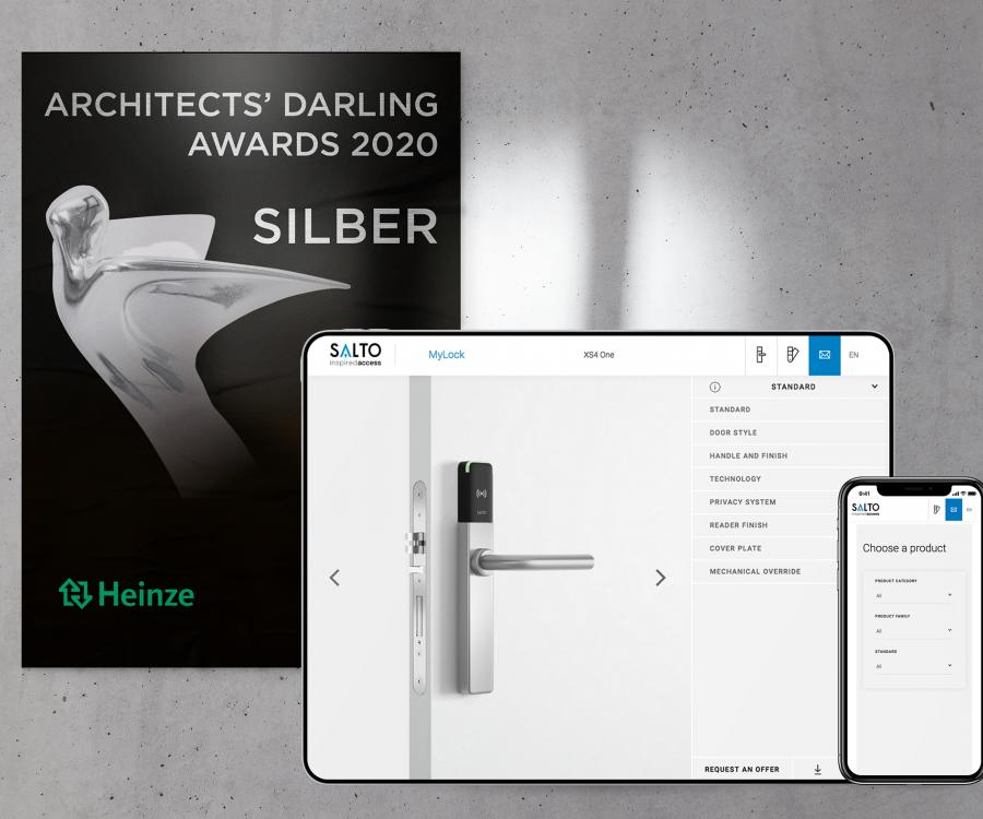 Photo: ARCHITECTS DARLING AWARD for MyLock online configurator from SALTO...