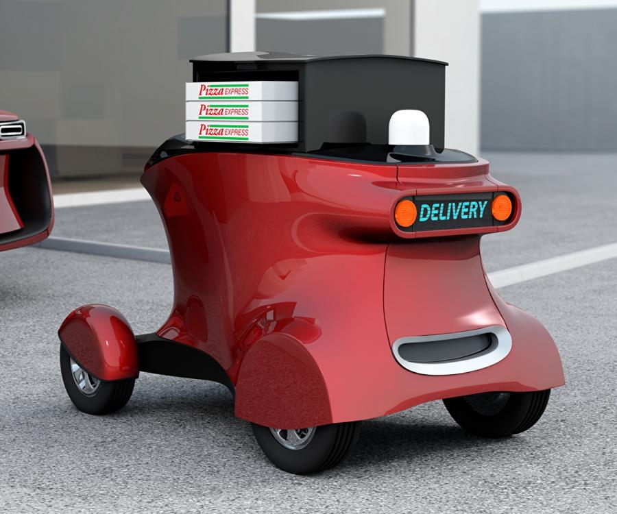 Photo: Autonomous delivery vehicles