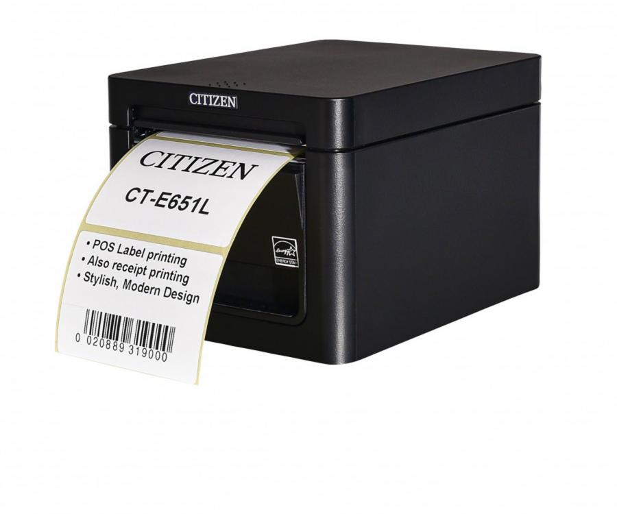 Photo: The Citizen CT-E651L :  two-in-one label and receipt printing...