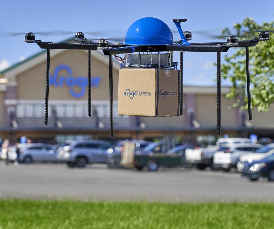 Photo: Grocery delivery by drone