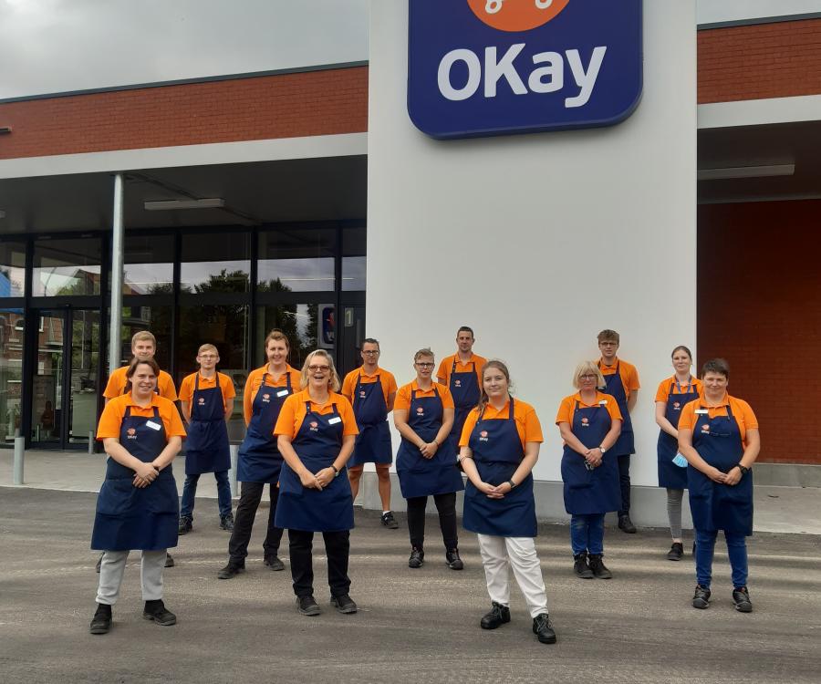 Photo: OKay opens new sustainable local supermarket in Waasmunster...