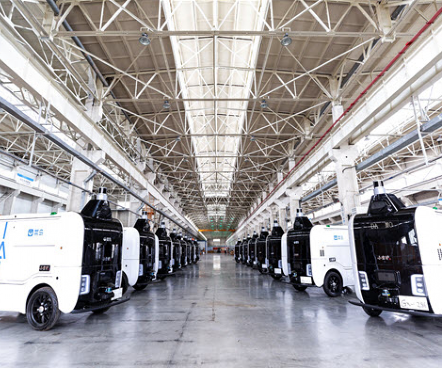 Photo: Alibabas self-driving delivery robots deliver over one million orders in...