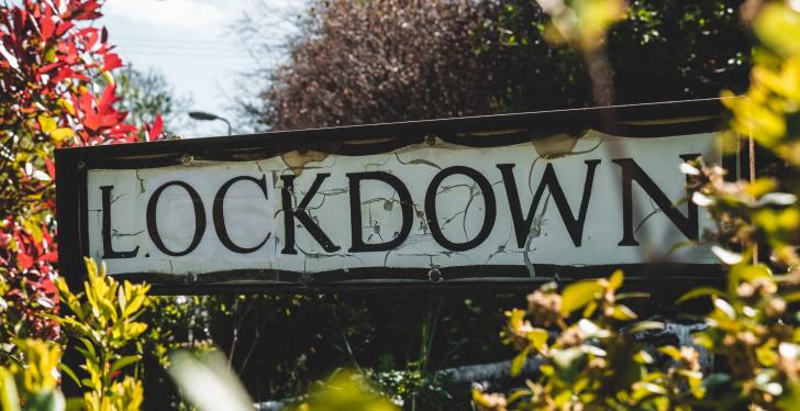 A sign saying Lockdown