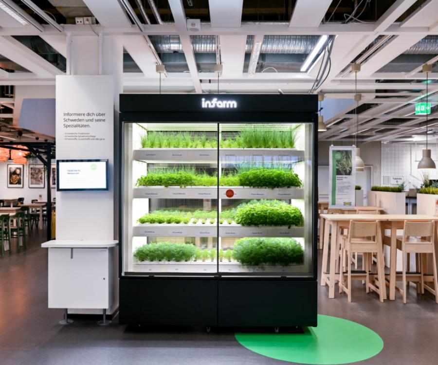 Photo: IKEA and Infarm start urban herbs farming project...