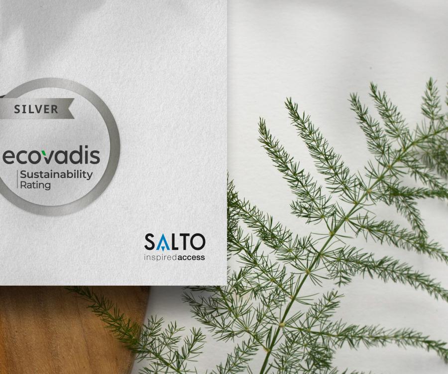 Photo: SALTO receives a Silver rating in the EcoVadis evaluation ranking...