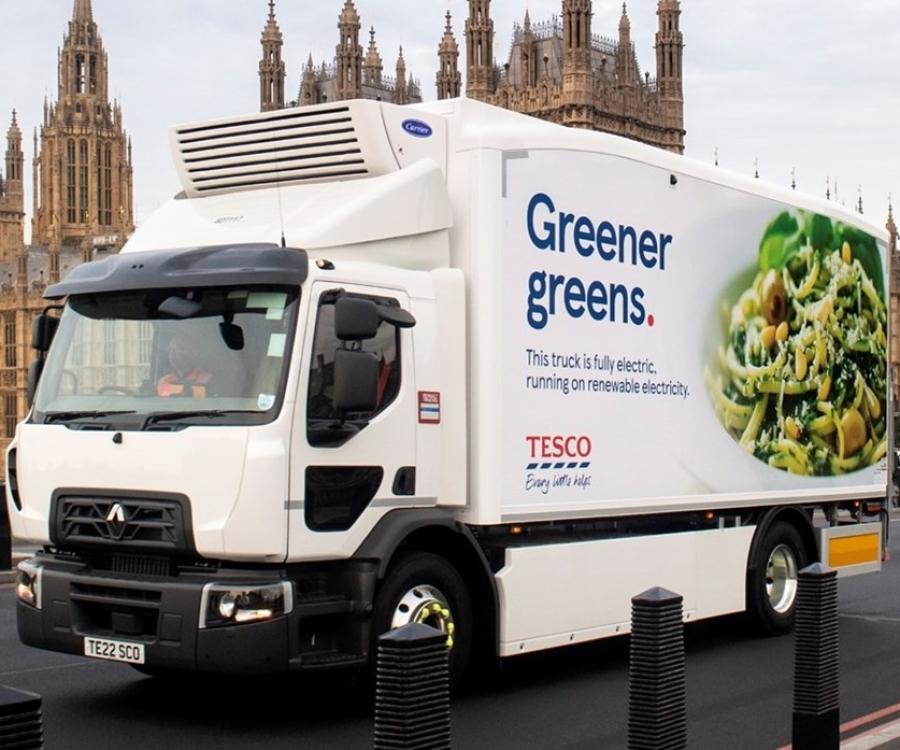 Photo: Tesco electrifies deliveries to more than 400 stores...