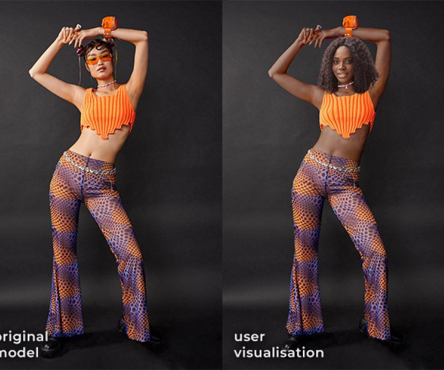 Photo: Smart & realistic virtual clothing try-on