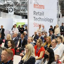 Thumbnail-Photo: EuroShop 2023 – lectures on the retail stages...