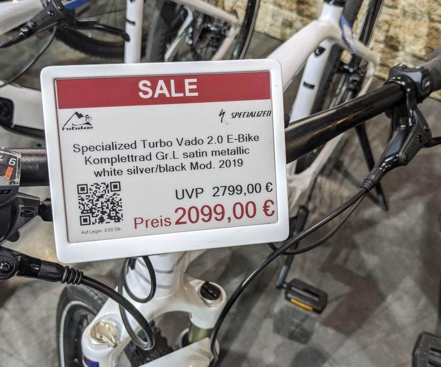 Photo: Hibike in Germany benefits from digital price tags...