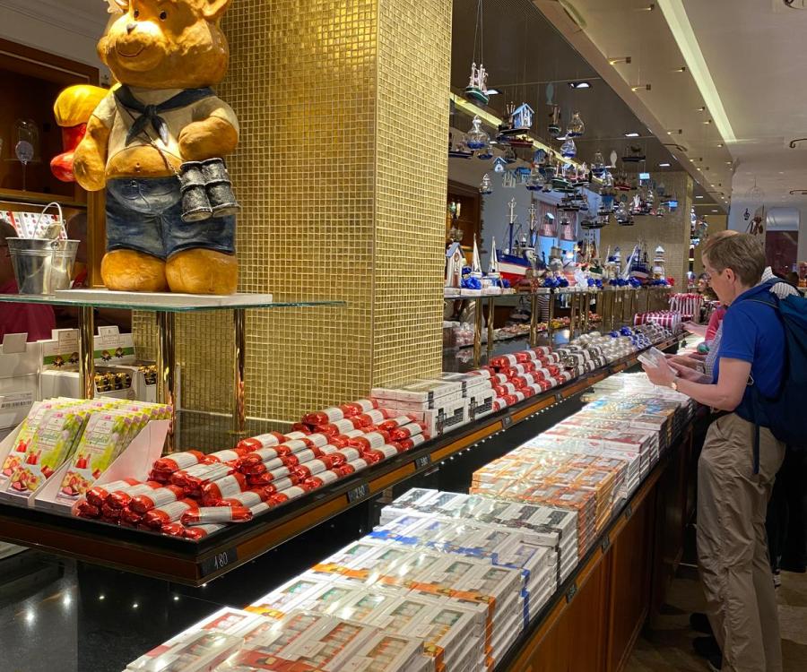 Photo: Store design at Niederegger: marzipan and maritime charm in Lübeck...