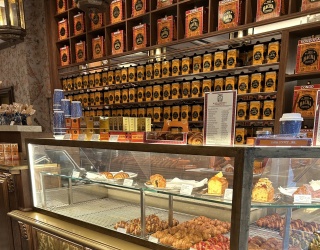 Photo: Store Design: Gold, glamour, and taste at Bacha Coffee in Paris...