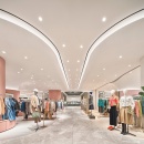 A fashion floor in a department store in South Korea; copyright: Namsun Lee...