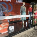 Shop window with the matching spring collection.