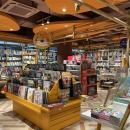 The childrens area in the store with slides and climbing opportunities...