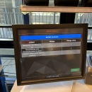 Monitor shows the overview of the picked items for a final check before packing....