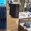 A vertical mirror in the store.