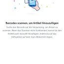 Screenshot aus der App - Teil der Anleitung für Scan&Go...