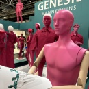 Intricately designed mannequins adorned with fashionable accessories highlight...