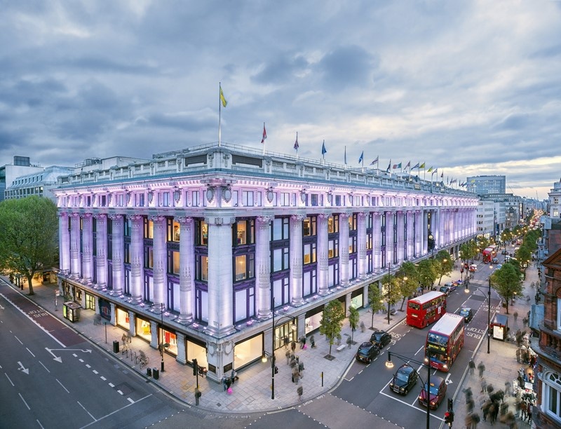 A big white building in London